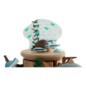 Wooderful life - Hölzerne Spieldose mit Fischen