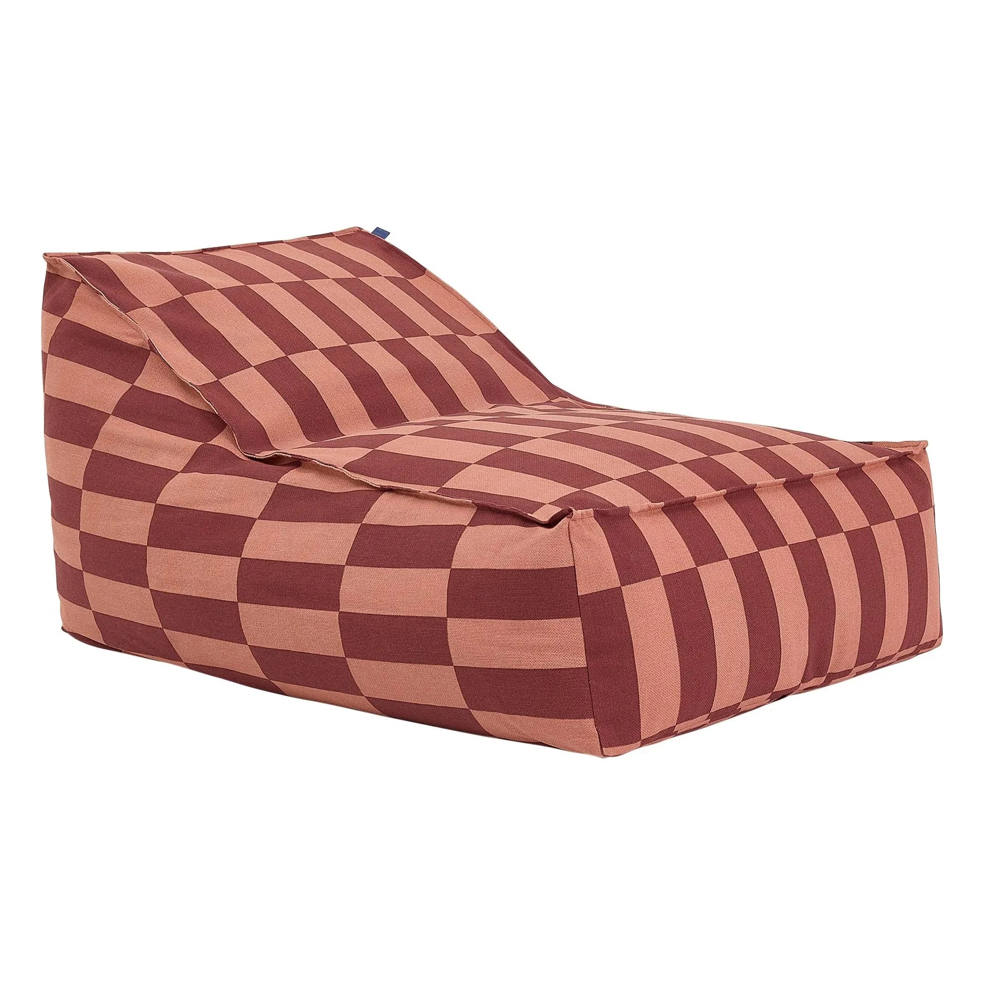 Nobodinoz - Vibes Tiles lange Pouf | Rot