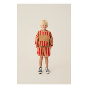The Campamento - Gestreiftes Sweatshirt | Kamel