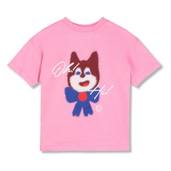 Wynken - Rosa Bio-Baumwoll-Katzen-T-Shirt