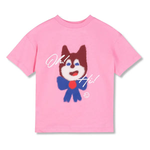 Wynken - Rosa Bio-Baumwoll-Katzen-T-Shirt