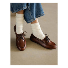 Bobbies - Betsy Leder Loafer Schuhe | Coffee