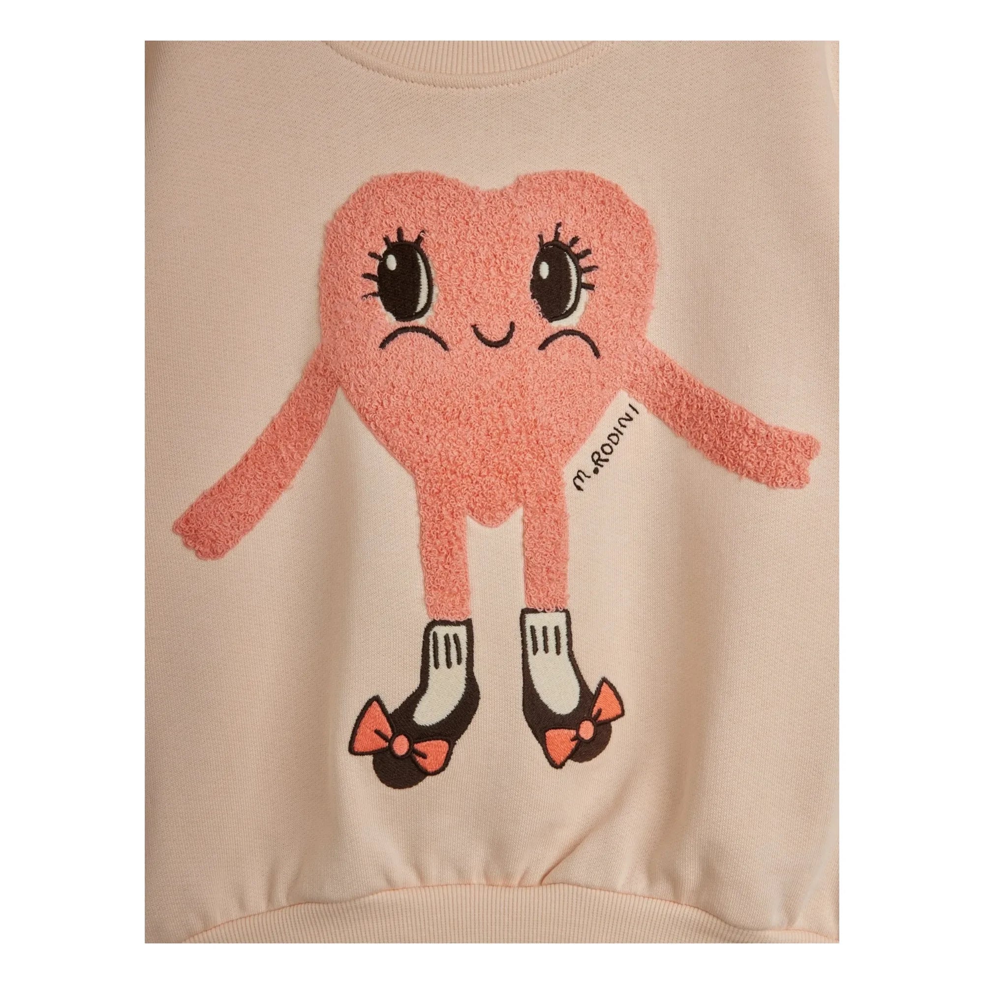 Mini Rodini - Sweat Heart Bio-Baumwolle | Hellrosa