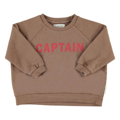 Piupiuchick - Sweat Captain Organik pamuk | Kahverengi