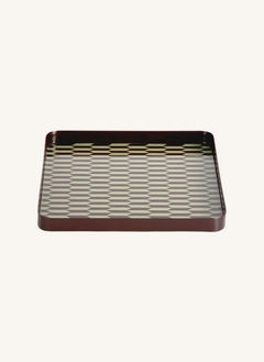Present Time - Salerno Metall Tablett | Schokolade