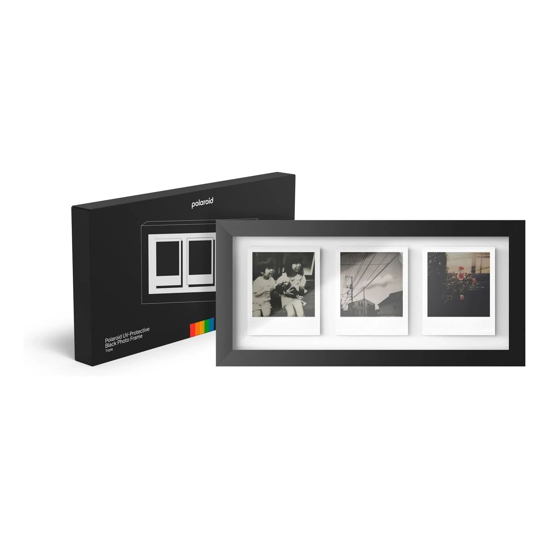 Polaroid - Fotorahmen für drei Polaroids | Schwarz