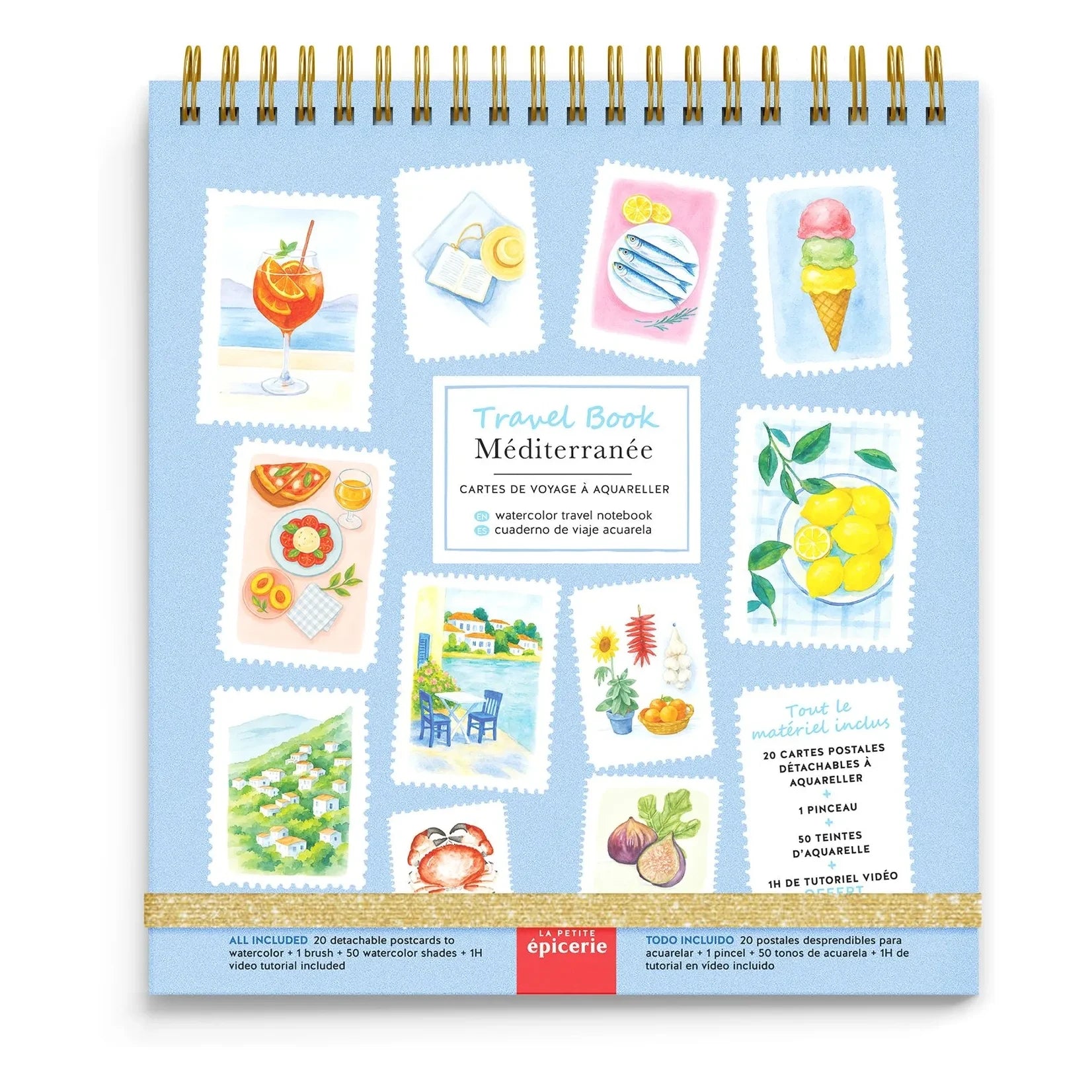 La Petite Épicerie - Aquarellbuch - Mittelmeer
