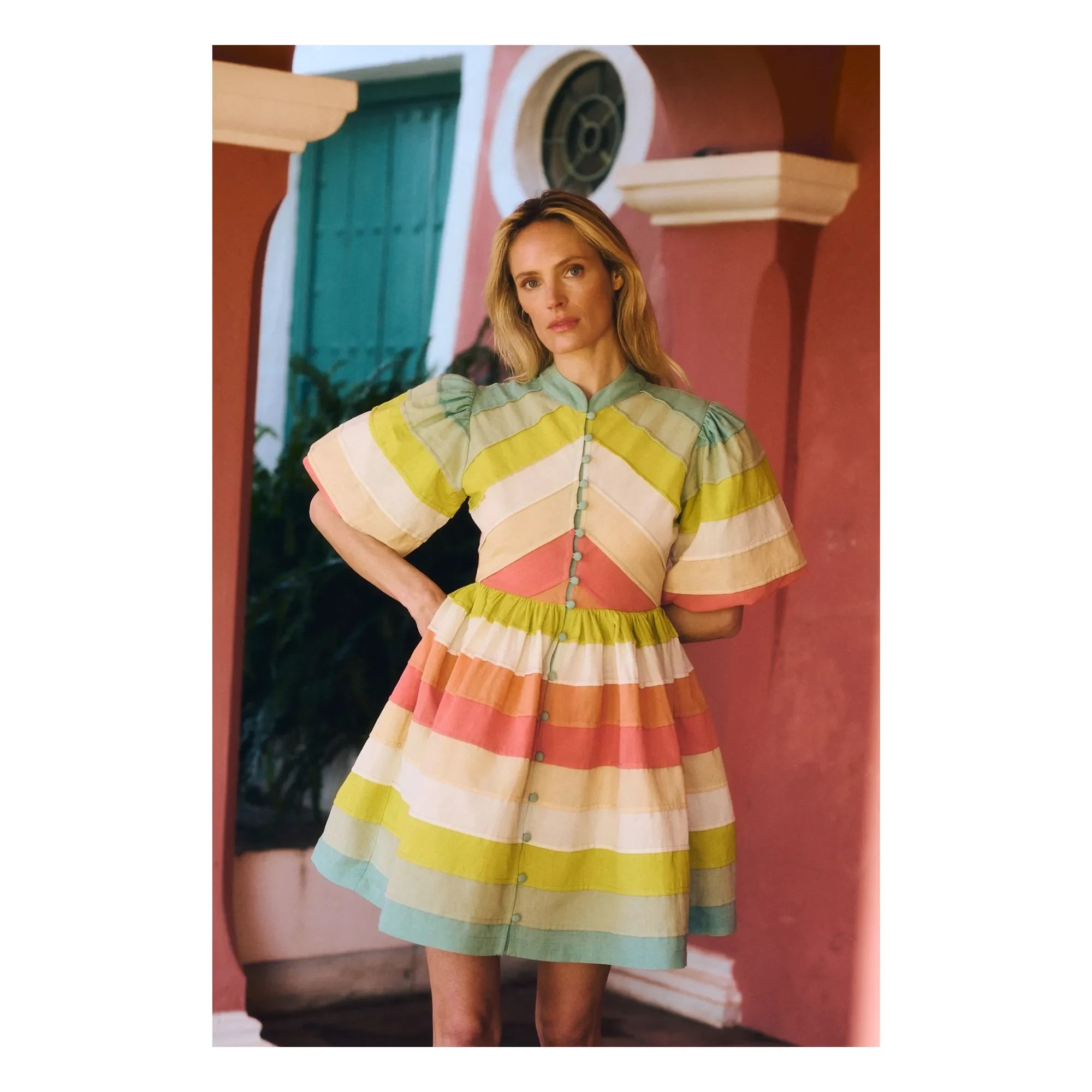 Maria de la Orden - Daisy Baumwollkleid | Blaugrün