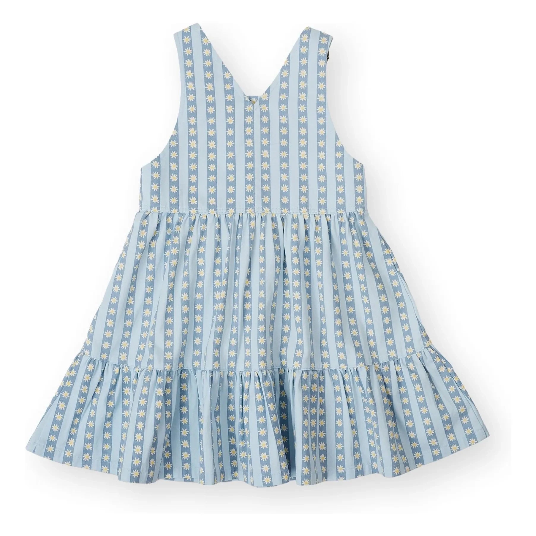 Goldie + Ace - Goldie+Ace x Smallable Exklusive Kollektion - Geblümtes Latzkleid | Blau