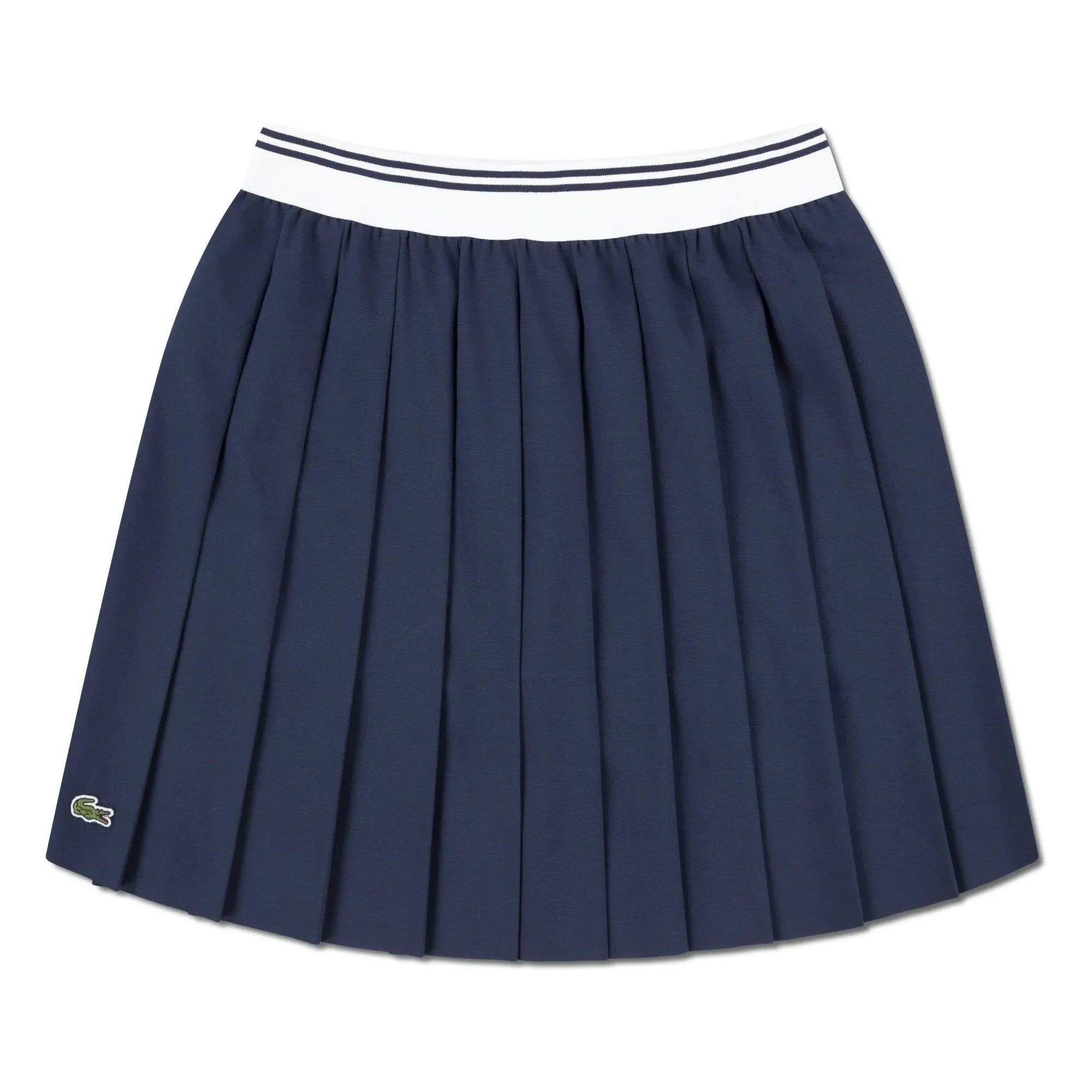 Lacoste - Recycelter Faser-Faltenrock | Marineblau