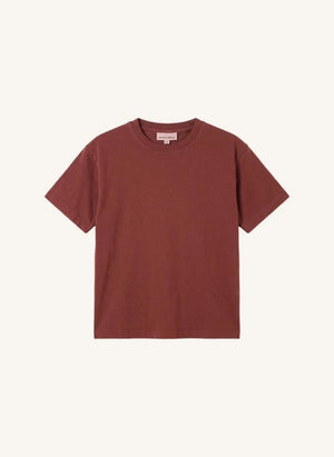 Smallable Kid - Nils Organisches Baumwoll-T-Shirt | Ziegelrot