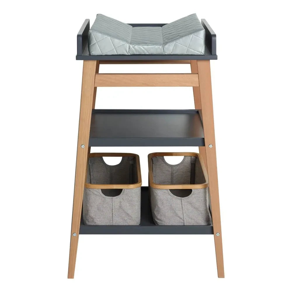 Quax - Wickelaufsatz für Bett | Schwarz