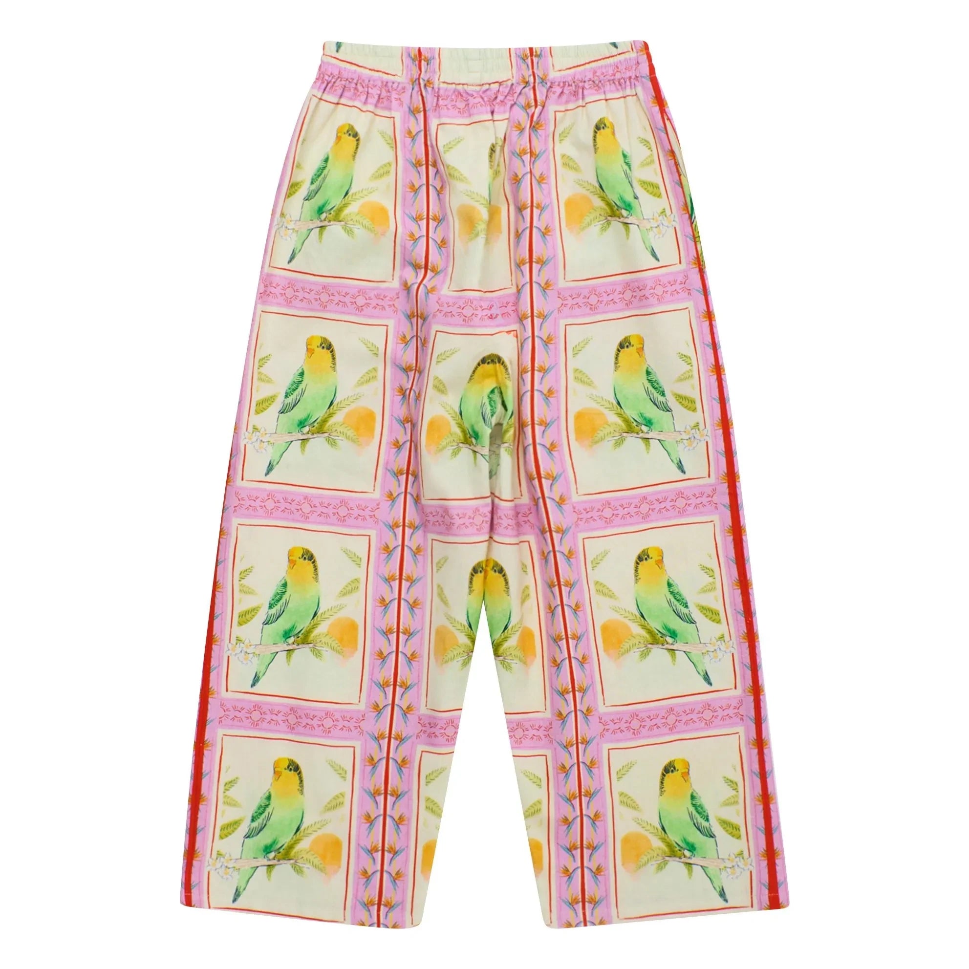 Maison Mangostan – Birds Patchwork Hose | Rosa
