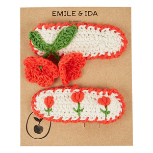 Emile et Ida - Haarspange Tulpe | Rot