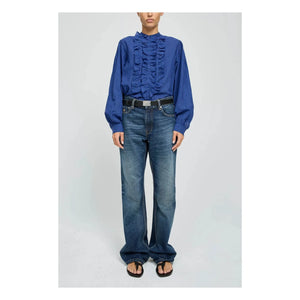 Laurence Bras - Magrita Baumwoll-Gingham-Bluse | Blau