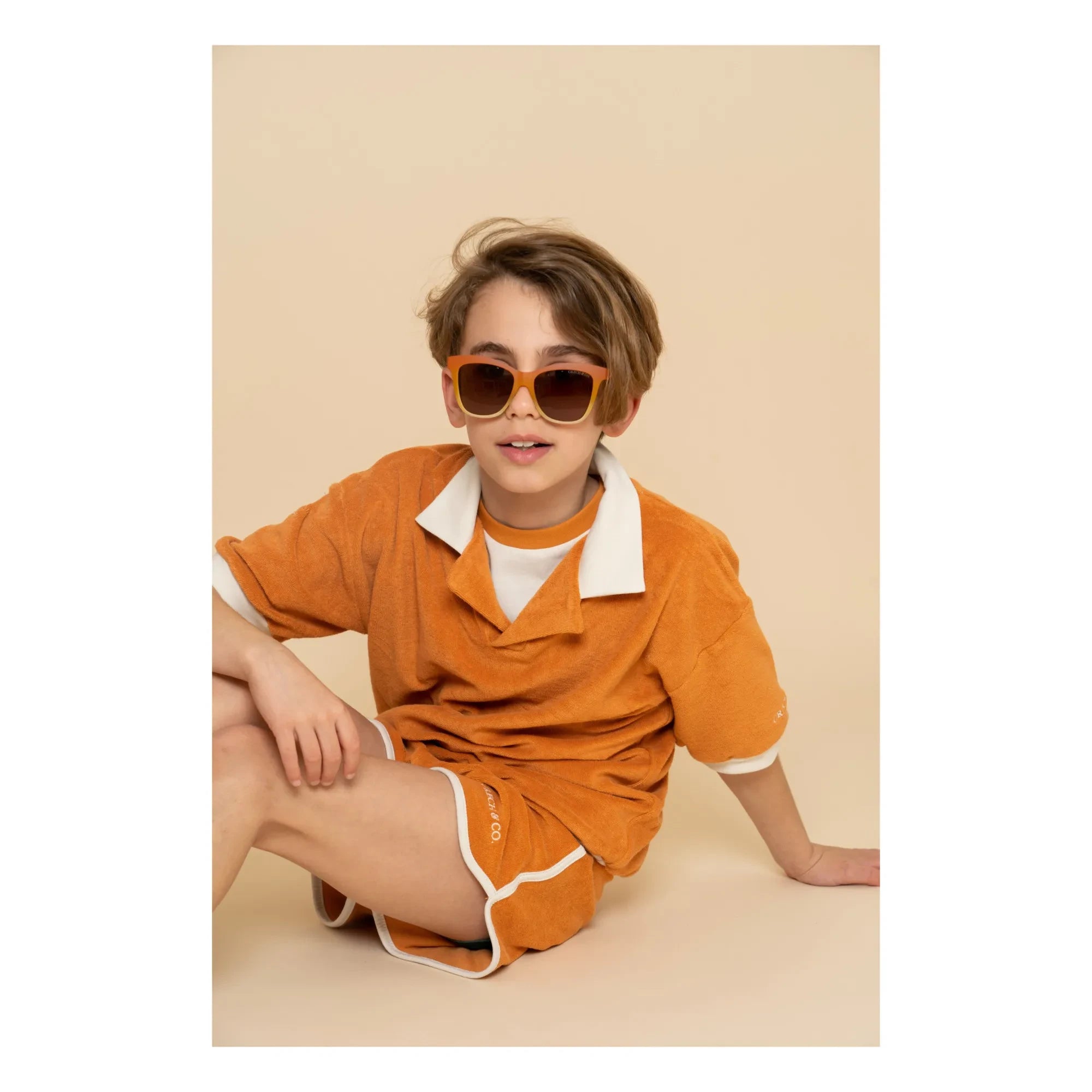 Grech & Co – Wayfarer Ombre Sonnenbrille | Orange