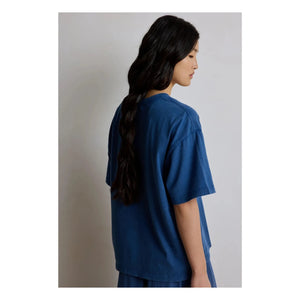 Hod - Ambre Baumwoll-T-Shirt | Marine