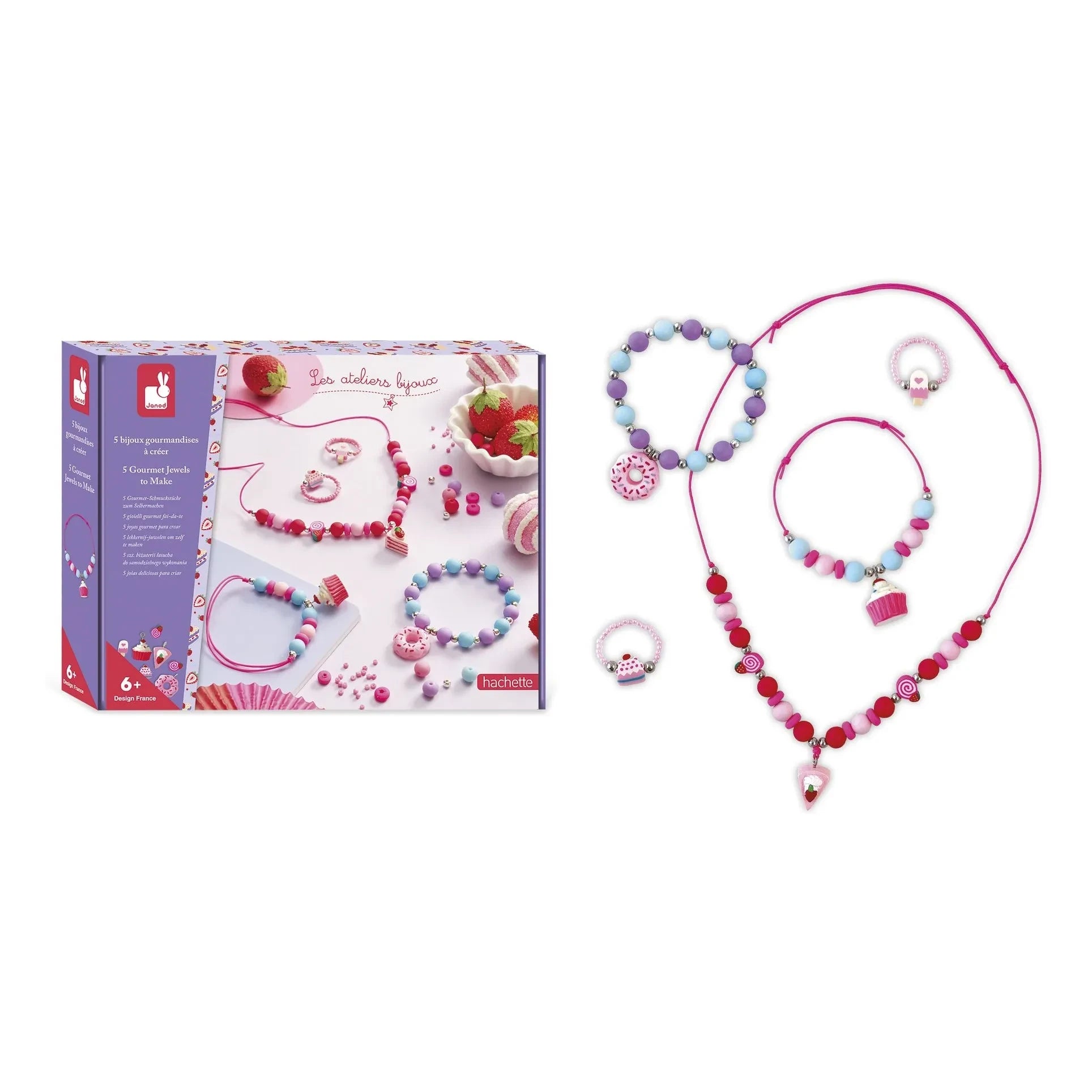Janod - Süße Schmucksets zum Basteln - Janod x Hachette