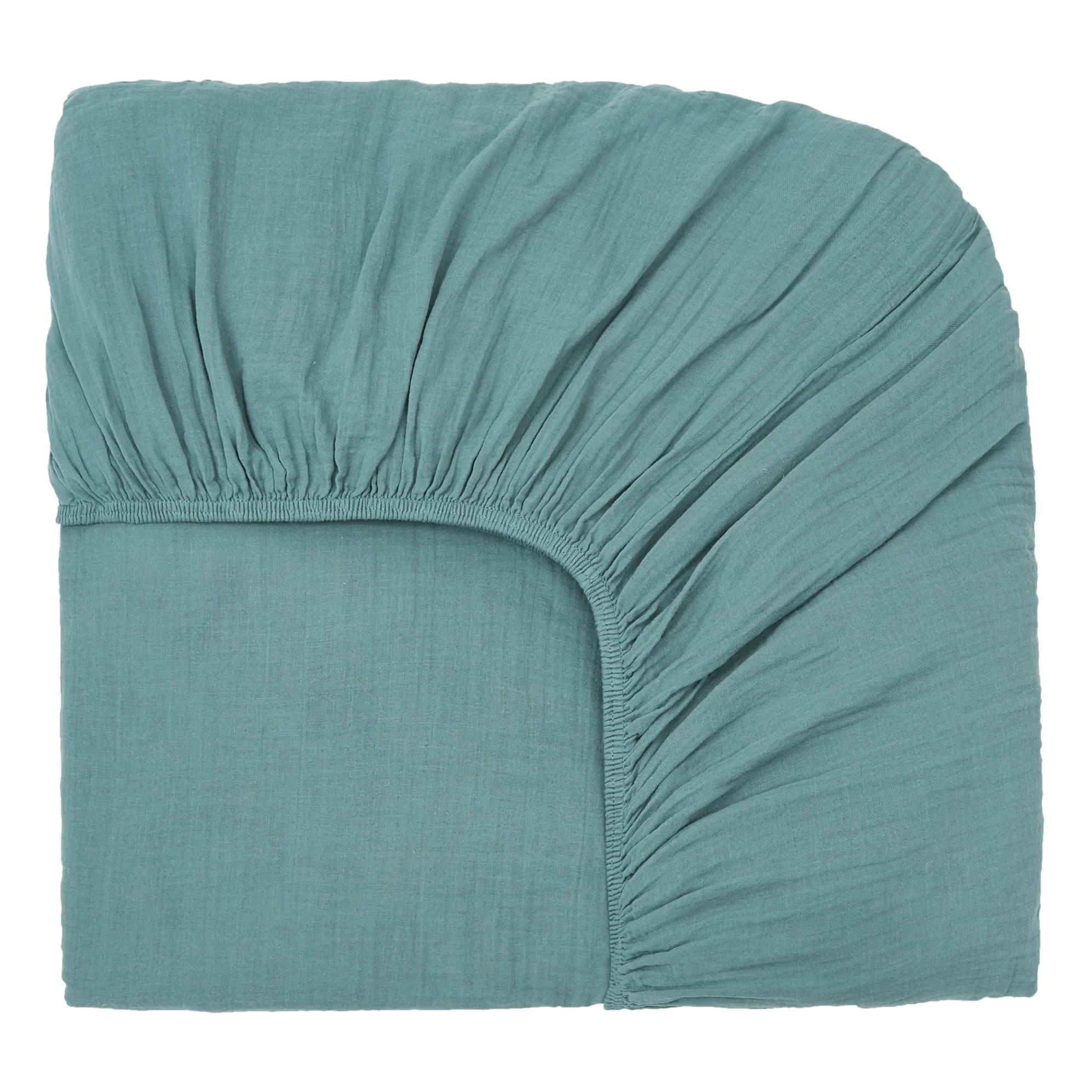 Haomy – Dili Pamuk Voile Spannbettlaken | Bleu stone