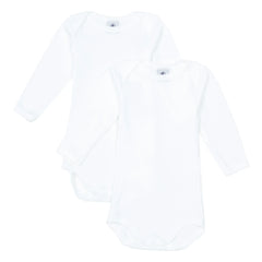 Petit Bateau – Body aus Bio-Baumwolle, 2er-Pack | Weiß