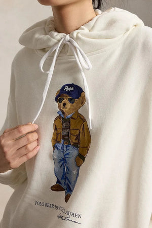 Polo Ralph Lauren kadın kapüşonlu pamuklu sweatshirt
