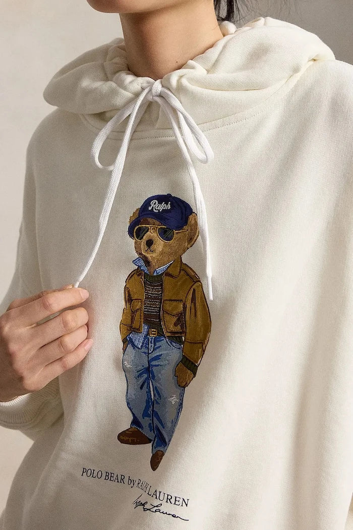 Polo Ralph Lauren kadın kapüşonlu pamuklu sweatshirt