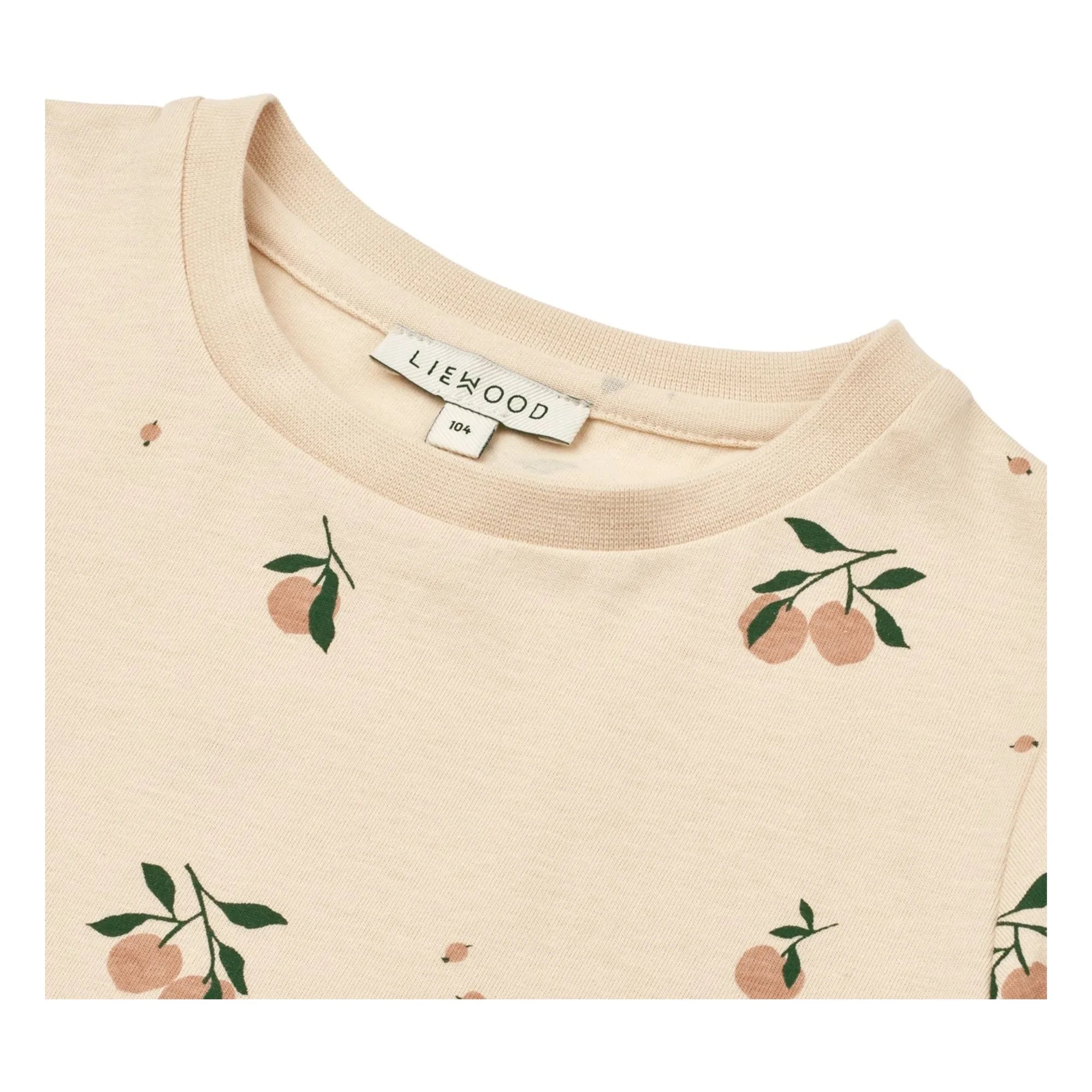 Liewood - Apia Pfirsich Bio-Baumwoll-T-Shirt | Ecru