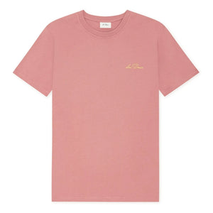 Les Deux - Wildblumen Baumwoll-T-Shirt | Marmorierter Rosa