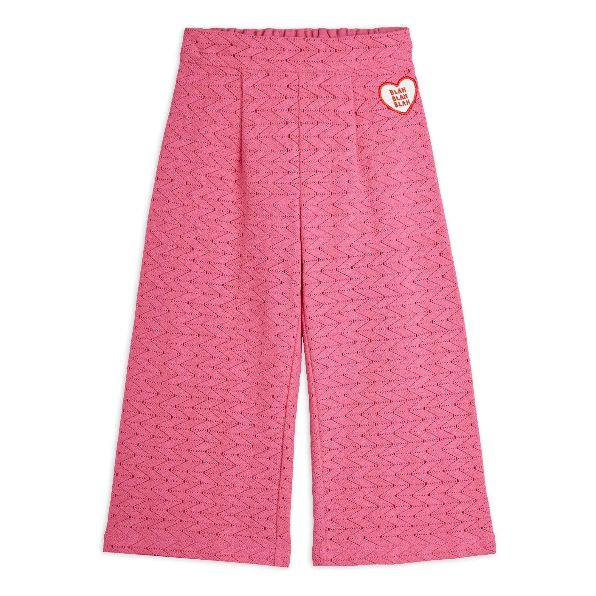 Mini Rodini - Bio-Baumwollhose mit Spitze | Rosa