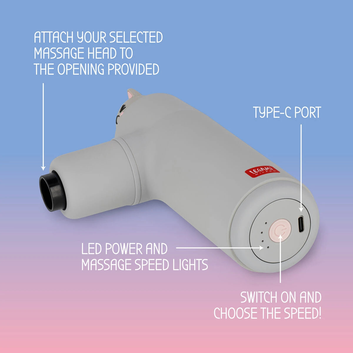Legami - Mini Elektrischer Massager - Die perfekte Massage