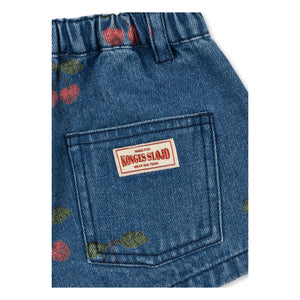Konges Sløjd - Denim-Rock Magot Cerises Bio-Baumwolle | Blau