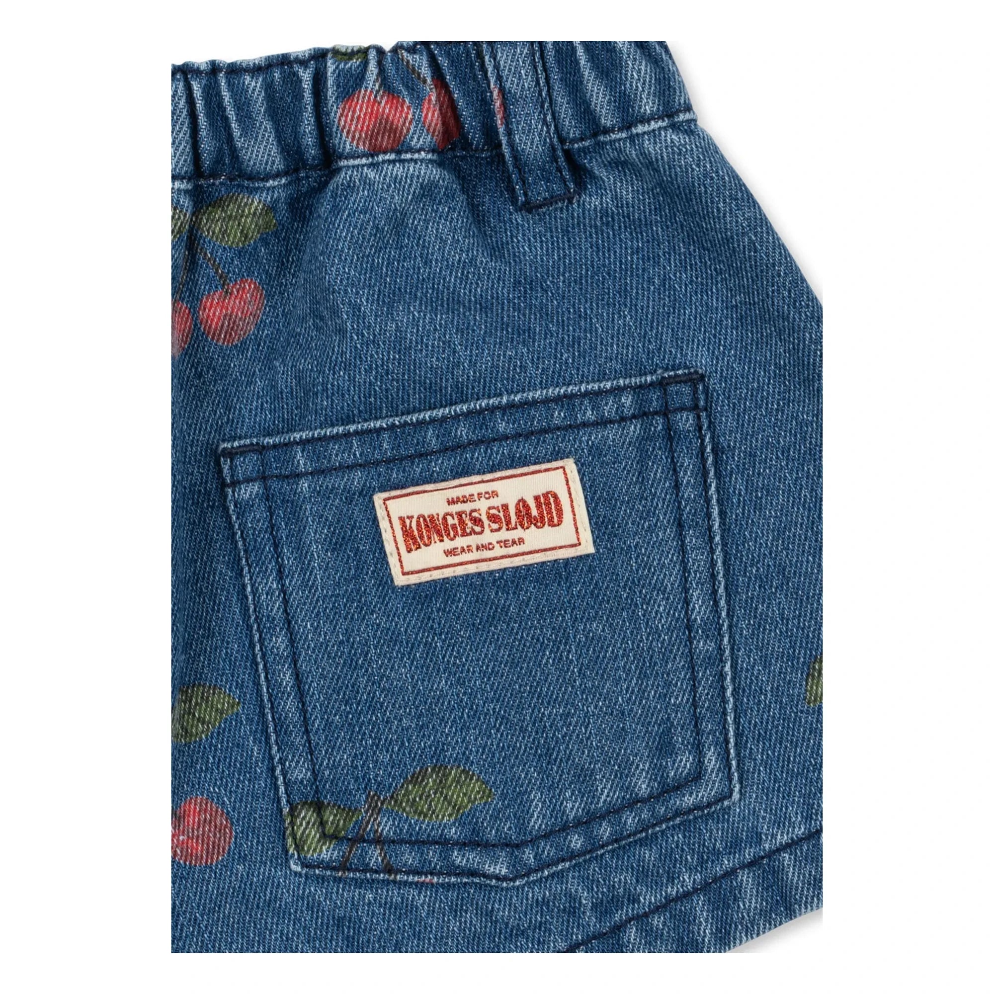 Konges Sløjd - Denim-Rock Magot Cerises Bio-Baumwolle | Blau