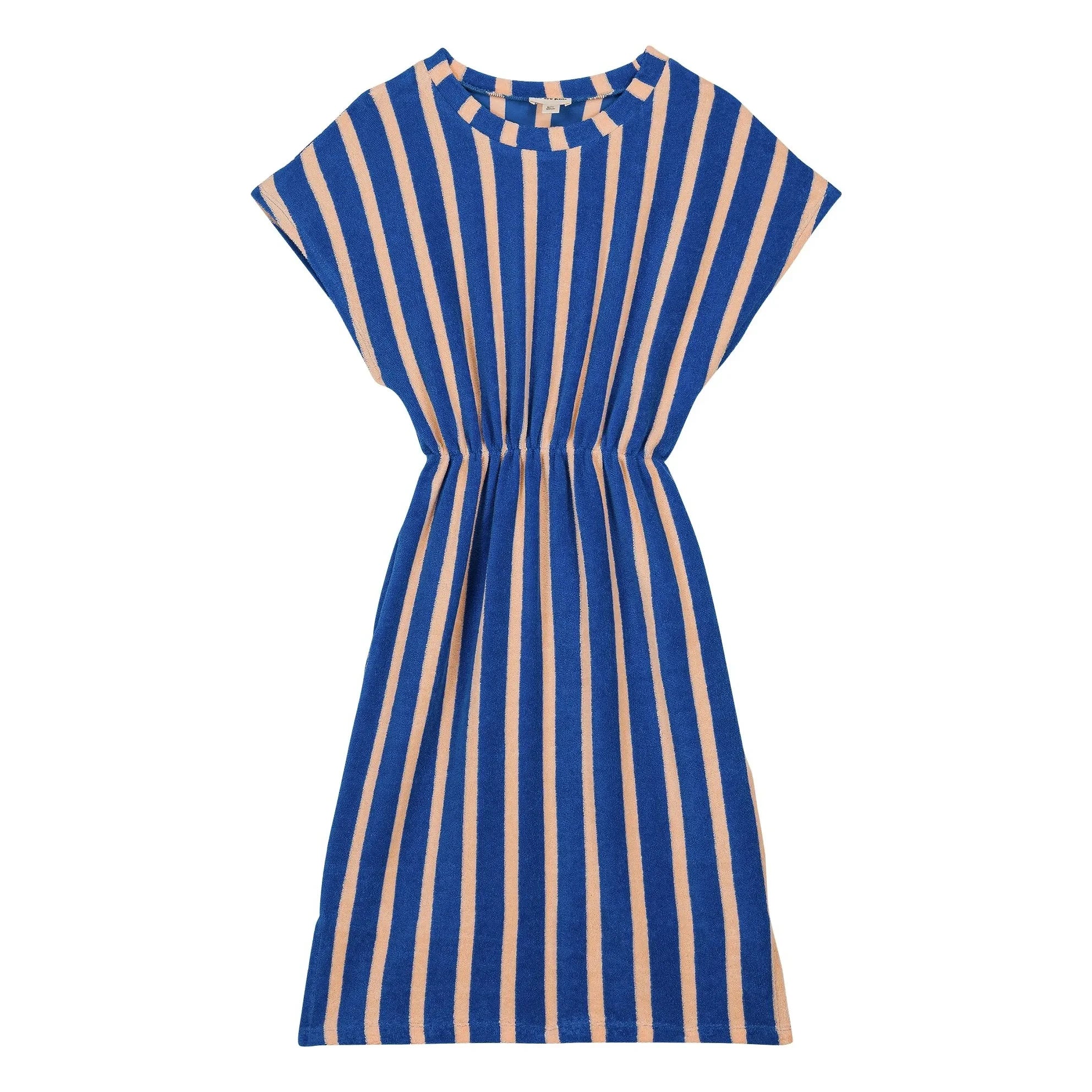 We Are Kids – April Gestreiftes Kleid aus Bio-Baumwolle | Blau