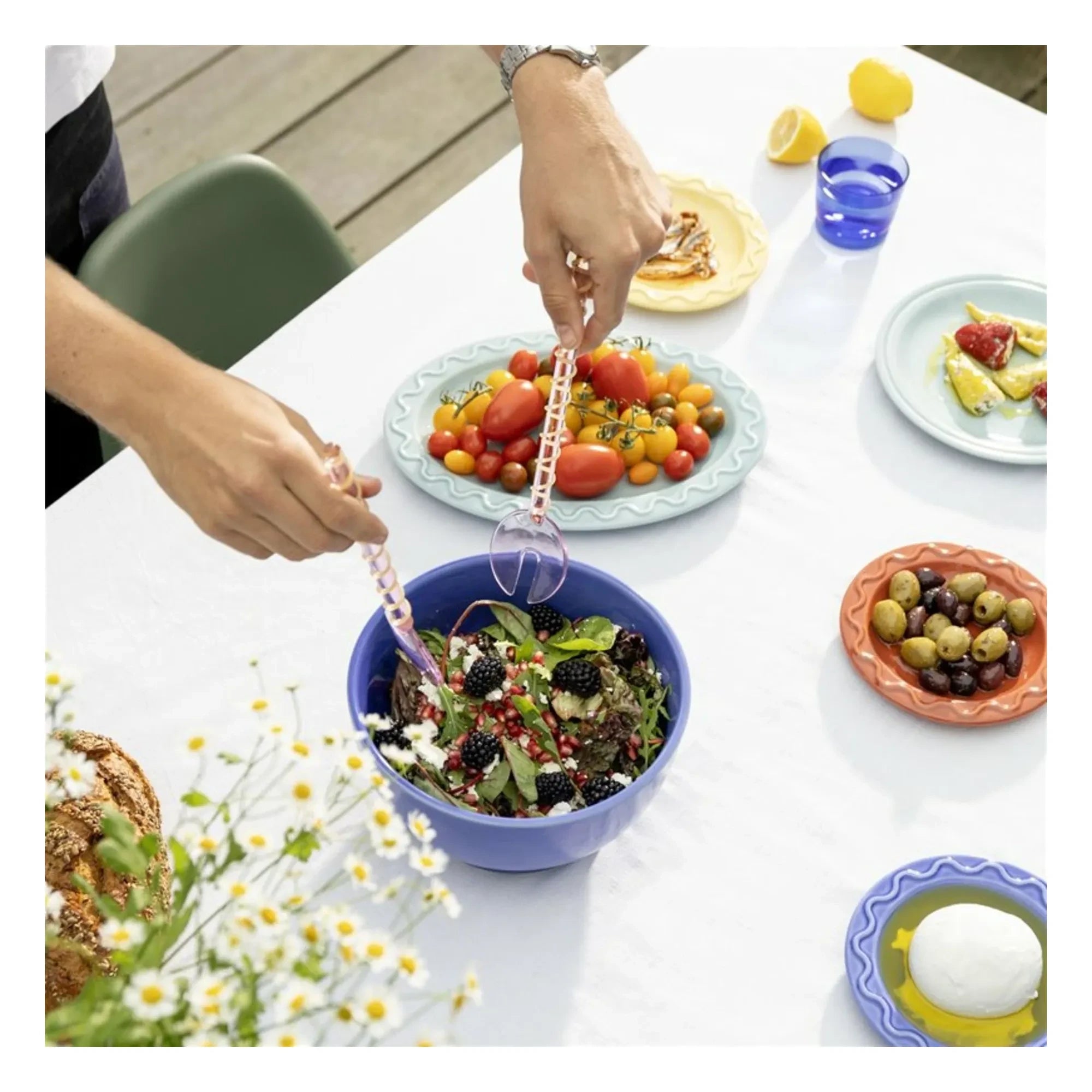 &Klevering - Salatbesteck Set Rosa