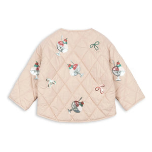 Konges Sløjd - Flora Glaces Pailletten-Steppjacke | Hellrosa