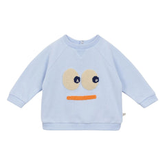 Arsène et Les Pipelettes - Bio-Baumwoll-Sweatshirt Gaetano | Blau