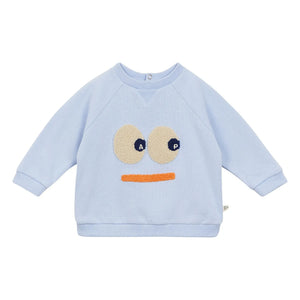 Arsène et Les Pipelettes - Bio-Baumwoll-Sweatshirt Gaetano | Blau