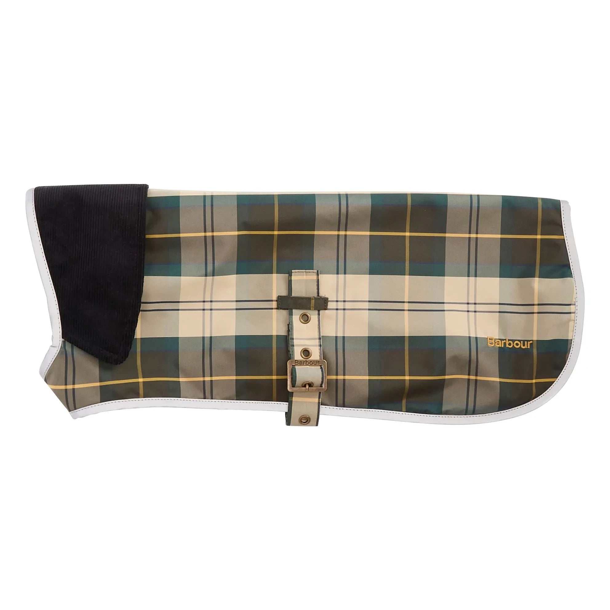 Barbour - Wasserdichte karierte Hundejacke | Beige