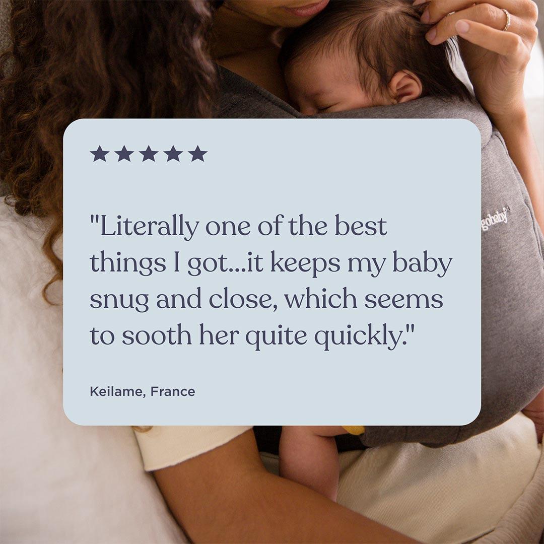 Ergobaby Embrace Newborn Carrier - Pure Black-Baby Carriers- | Natural Baby Shower