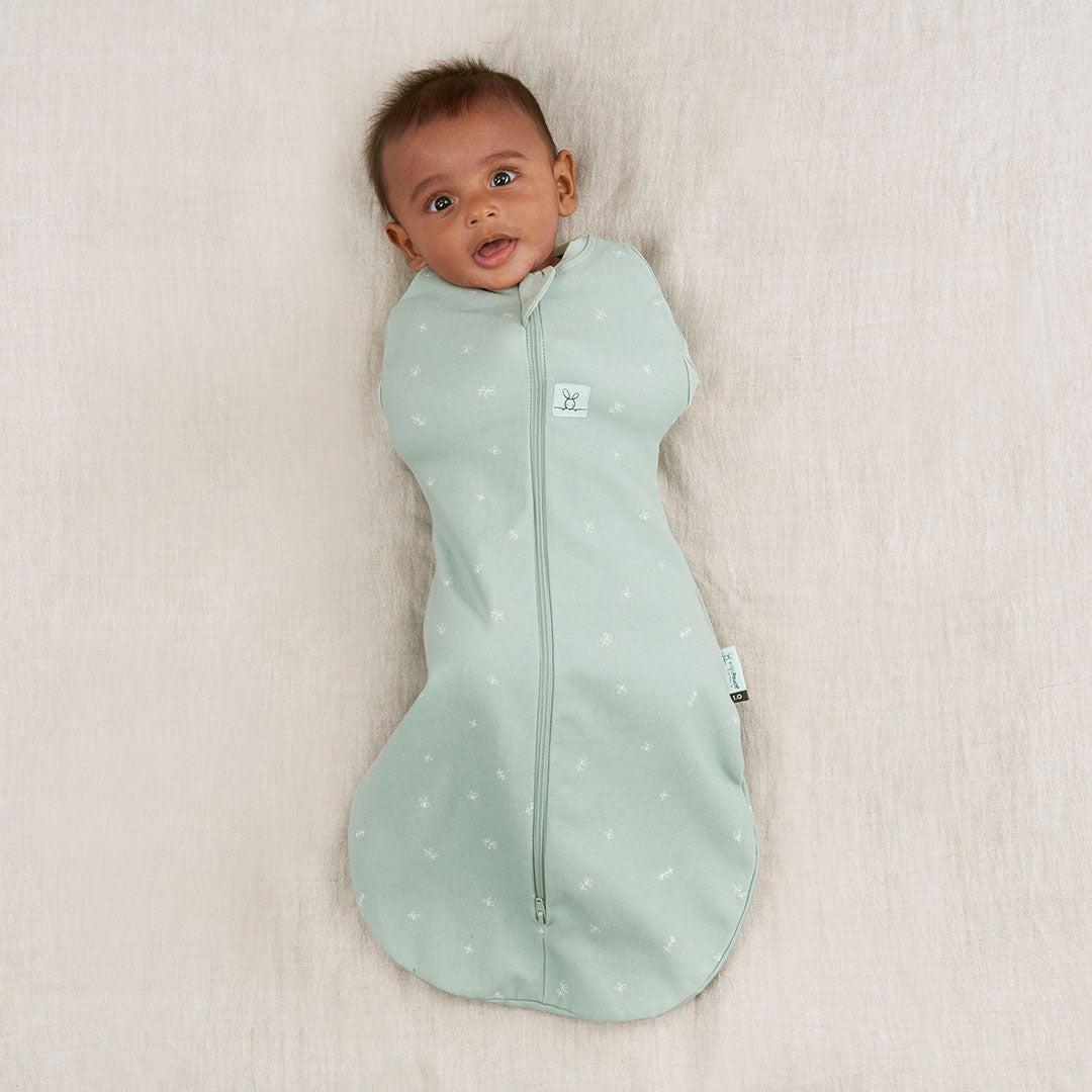 ergoPouch Organic Summer Cocoon Swaddle Sleeping Bag - 0.2 Tog - Sage-Sleeping Bags-Sage-Newborn | Natural Baby Shower