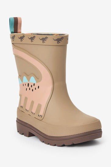Regenstiefel mit Happy-Dinosaurier-Muster für Jungen 