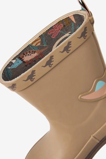 Regenstiefel mit Happy-Dinosaurier-Muster für Jungen 