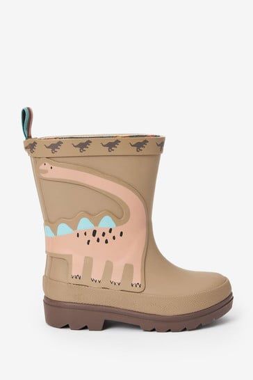Regenstiefel mit Happy-Dinosaurier-Muster für Jungen 