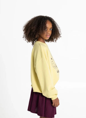 Hundred Pieces - Belmont Lucky Organik Baumwoll-Sweatshirt | Hellgelb