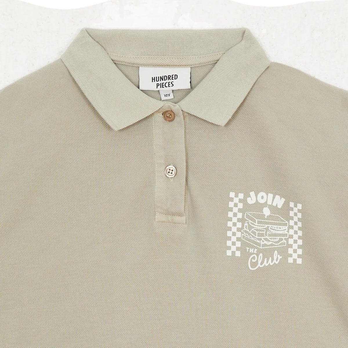 Hundred Pieces - Ozzie Club Sandviç Organik Pamuklu Polo Gömlek | Bej