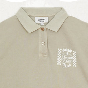 Hundred Pieces - Ozzie Club Sandviç Organik Pamuklu Polo Gömlek | Bej