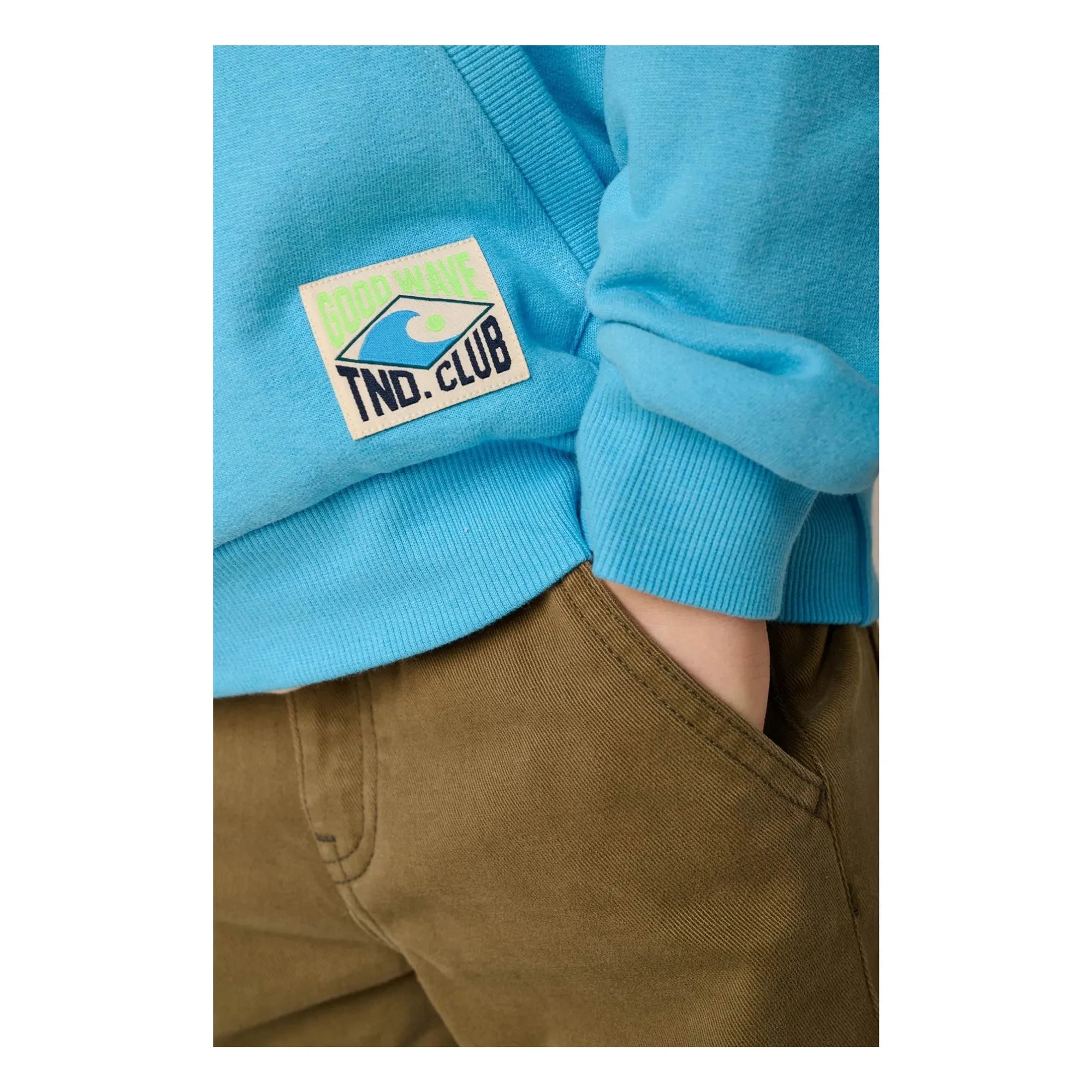 Tumble N'Dry - Tuzlu Bio-Baumwoll-Hoodie-Sweatshirt | Hellblau