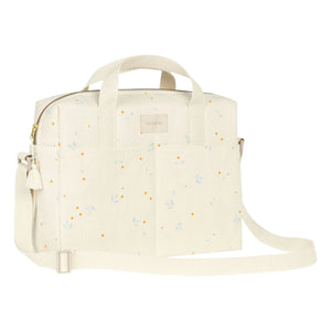 Nobodinoz - Wasserdichte Wickeltasche Gala Opera Orange Cherries | Beige