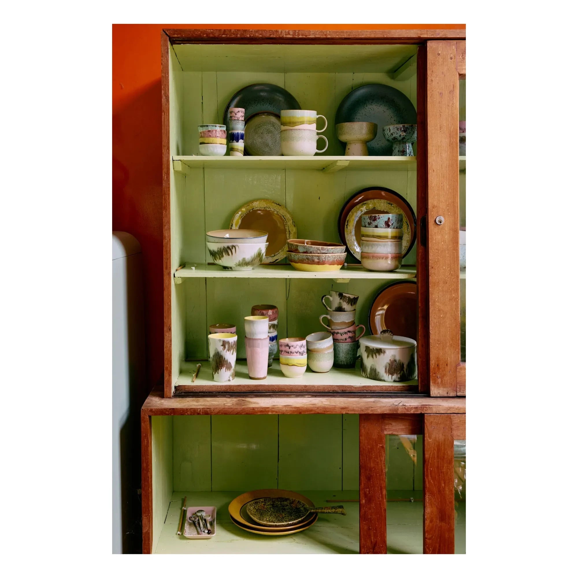 HKliving - Steingutschalen, 4er-Set