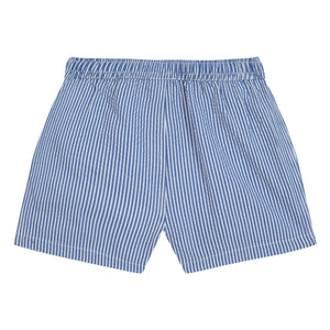 Bonton - Gestreifte Baby-Badeshorts | Azurblau